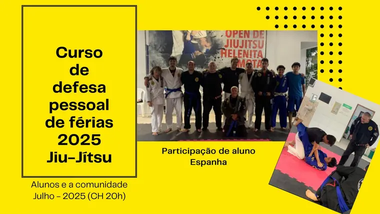 Curso de defesa pessoal com aluno vindo da Espanha