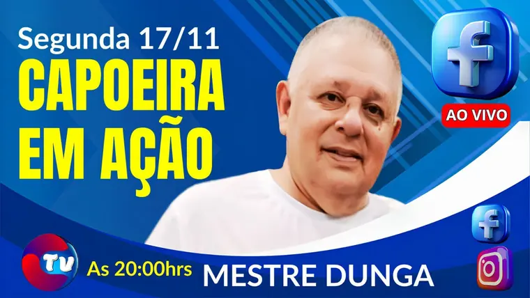 Chamada do programa Capoeira em Ação na TV Ceará