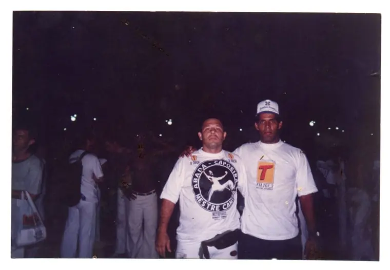 Encontro de capoeira do grupo Abadá nos anos 90